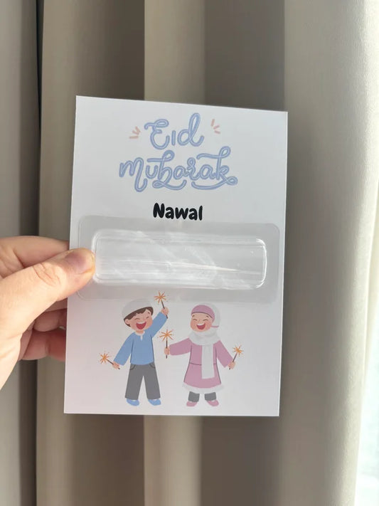 Eid Mubarak geldkaart met geldhouders