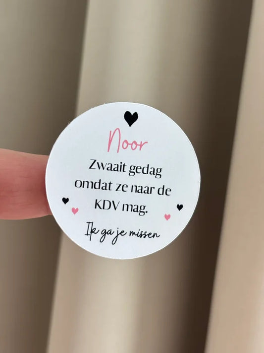 Afscheid stickers | naar de KDV
