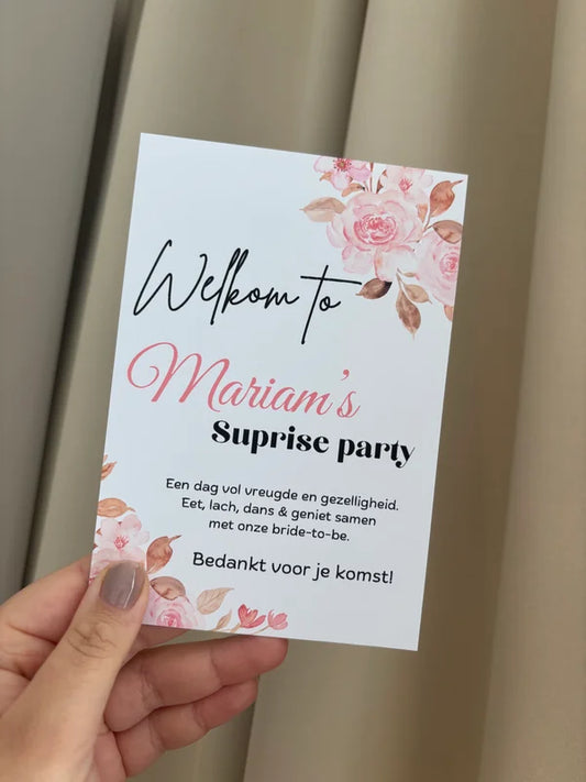 Welcome to | surprise party