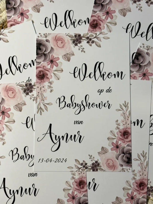 Babyshower Tafelkaart