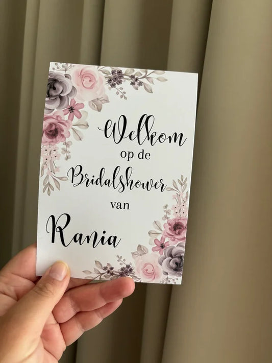 Tafelkaart | bridalshower