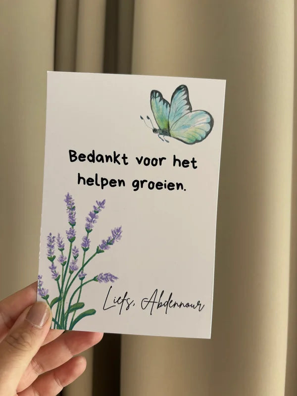 Bedank voor het helpen groeien | leerkrachten