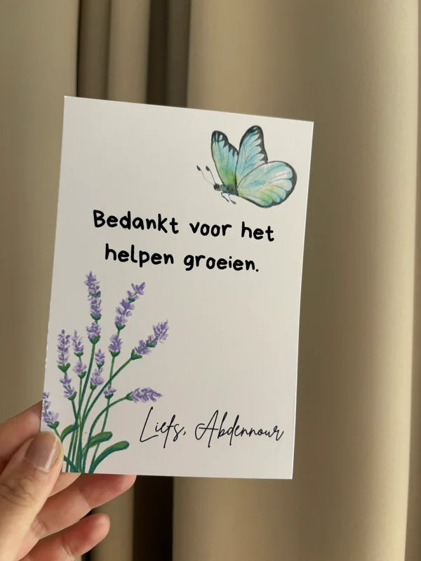Bedank voor het helpen groeien | leerkrachten