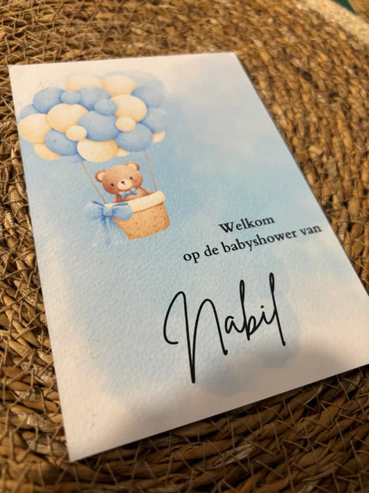 Babyshower | tafelkaart