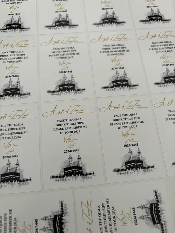 Zamzam stickers || with love
