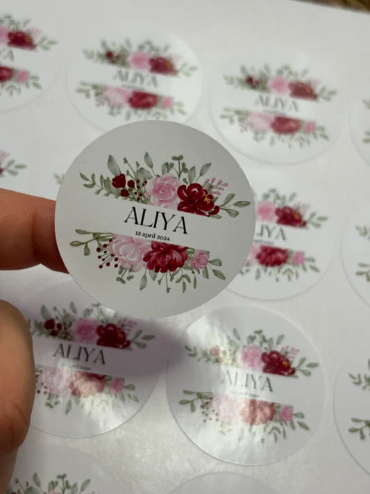 Bloemen sticker