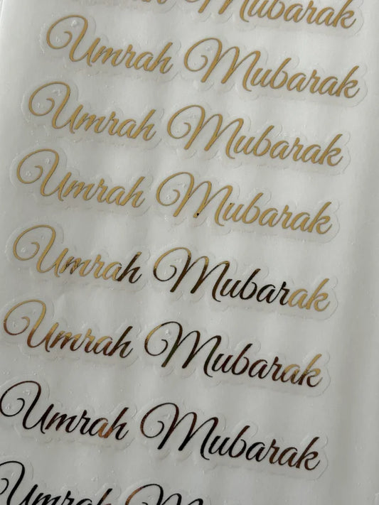 Umrah & Hadj gouden stickers