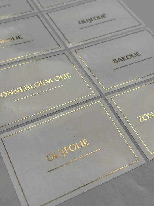 Sticker ‘ACTION’ flessen || GOUD