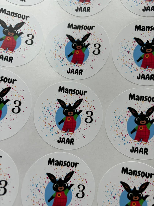 BING traktatie stickers