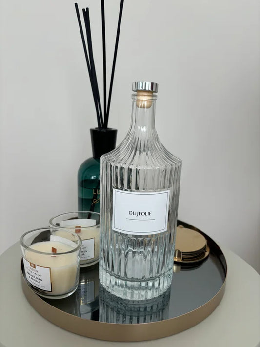 Sticker ACTION flessen || zwart