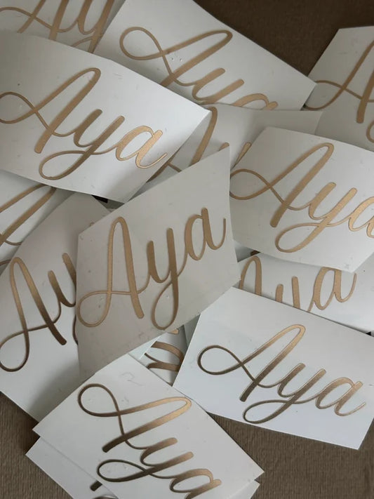 Gouden vinyl stickers