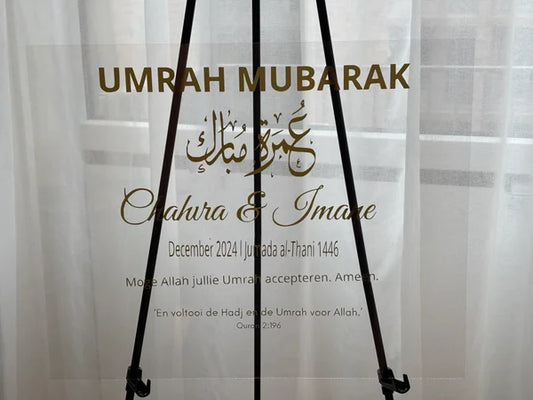 Welkomstbord || Umrah/Hadj Mubarak