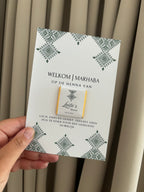 Henna Tafelkaart | met mini chocolade