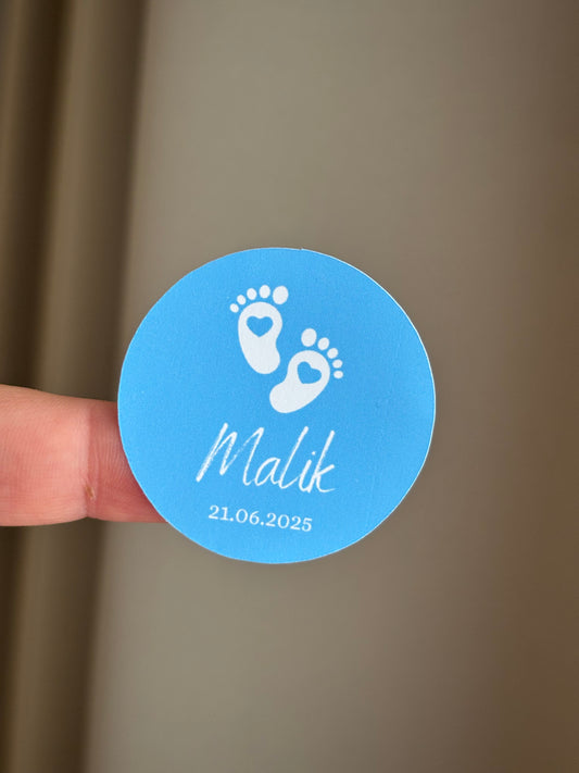 Geboorte stickers | voetjes