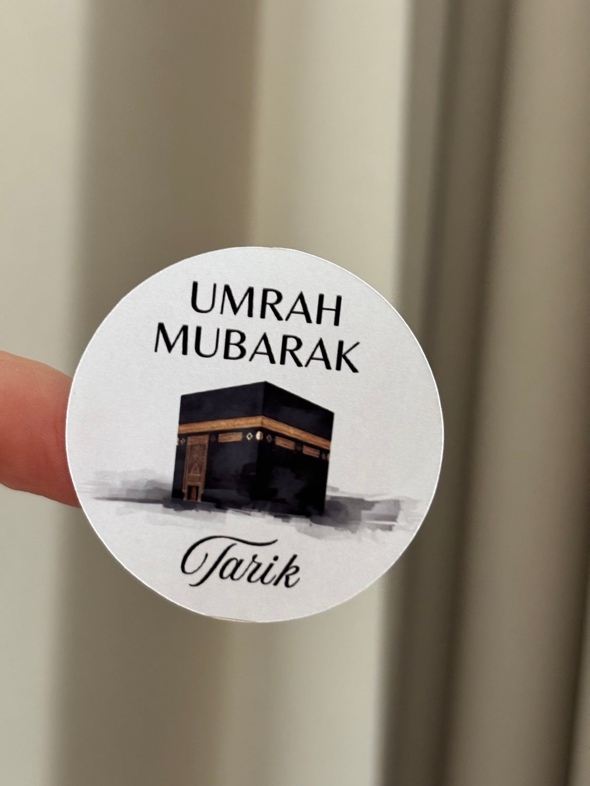 Umrah & hajj Mubarak ronde stickers