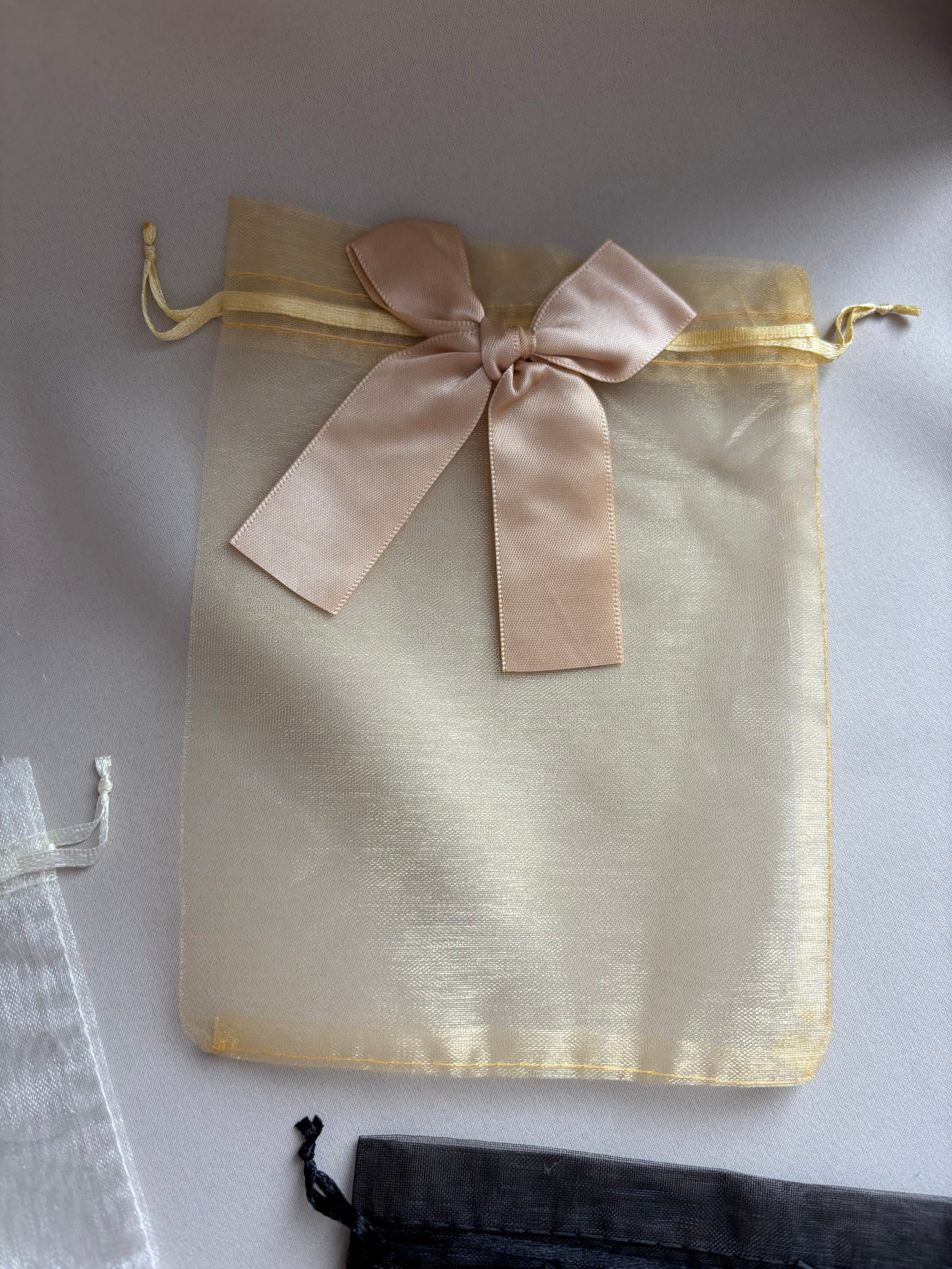 Zakjes met strik | Beige