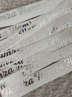 Vinyl sticker | zilver