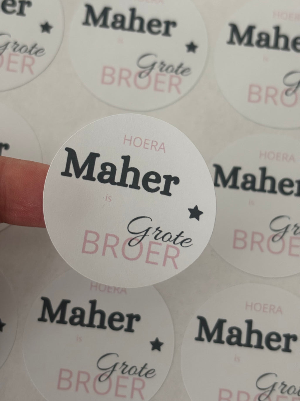 Stickers grote broer/zus