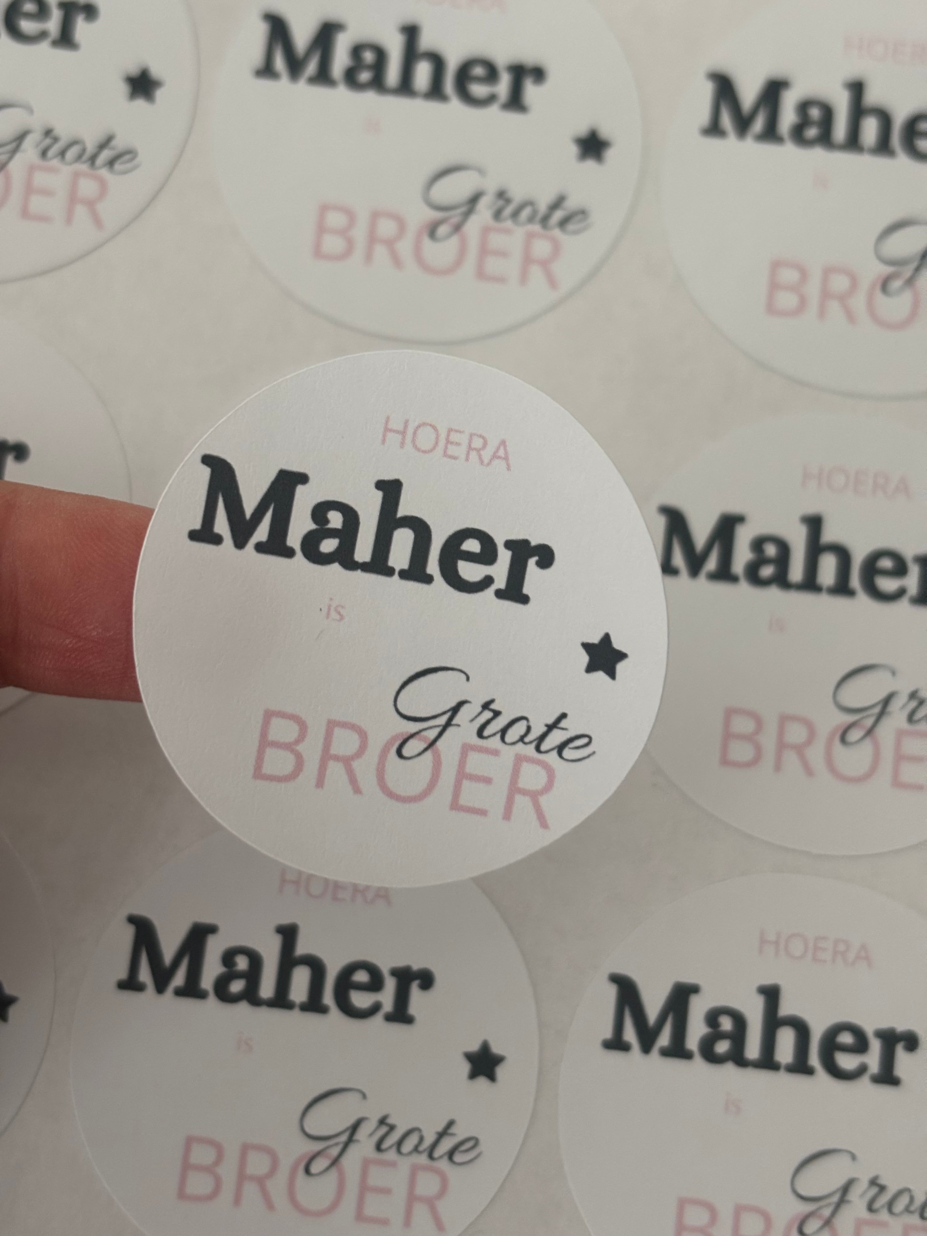Stickers grote broer/zus