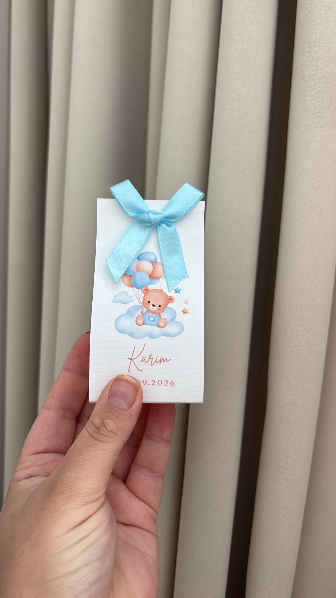 Bubble kaars bedankje | babyshower