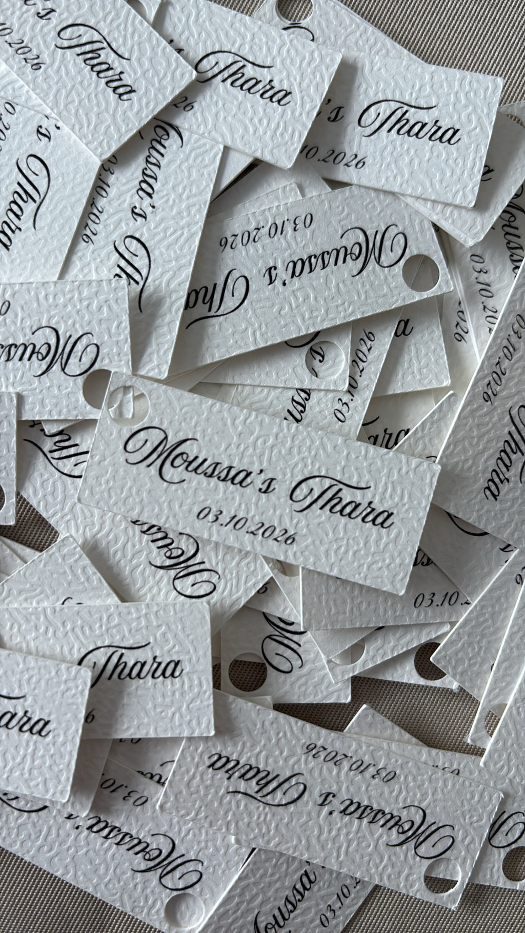 Thara Hanglabels met naam