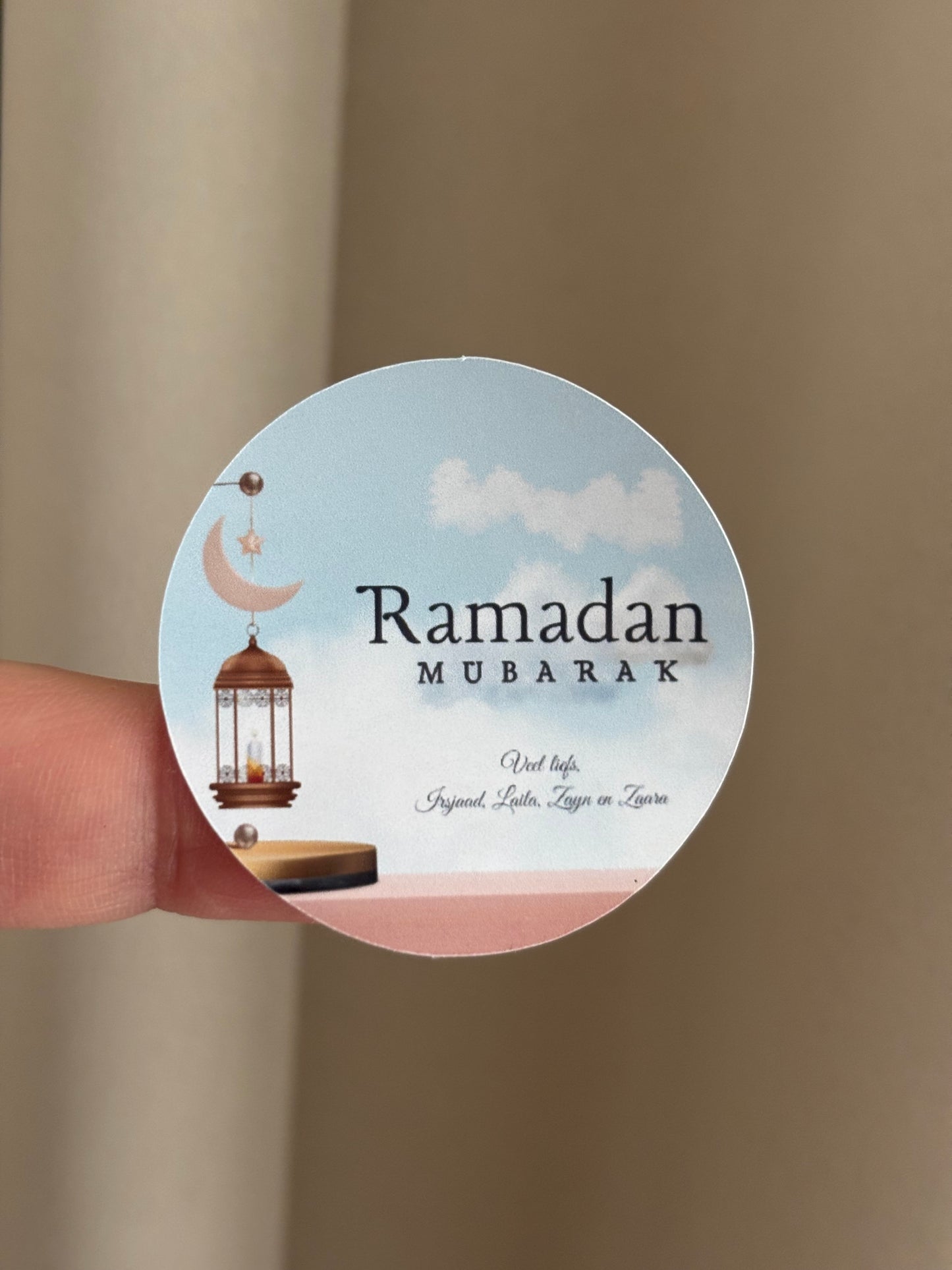 Ramadan / Eid Mubarak ronde stickers