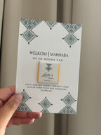 Henna Tafelkaart | met mini chocolade