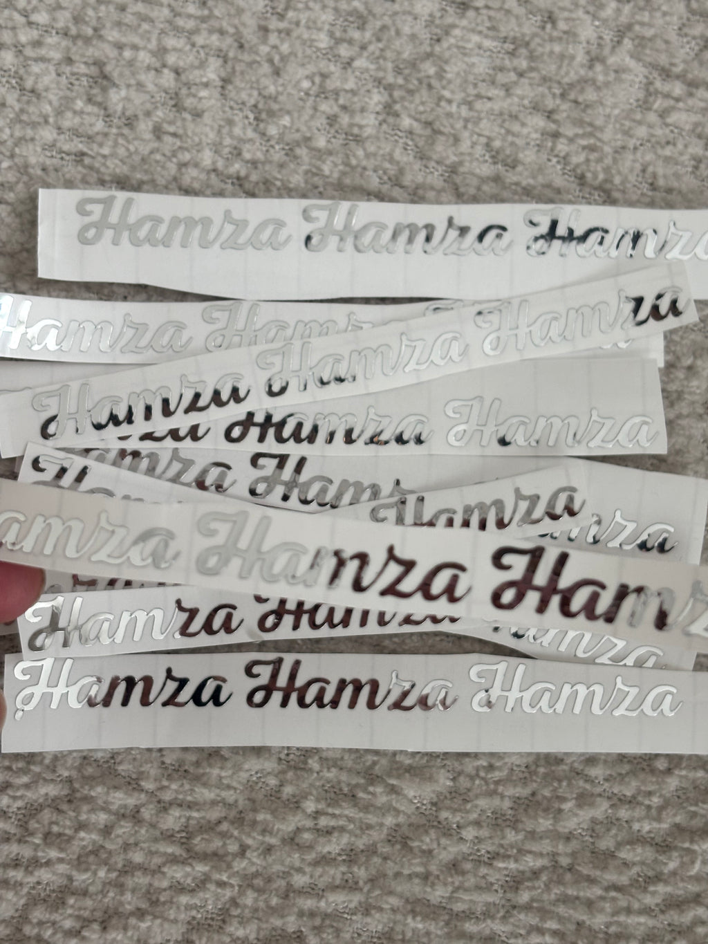 Vinyl sticker | zilver