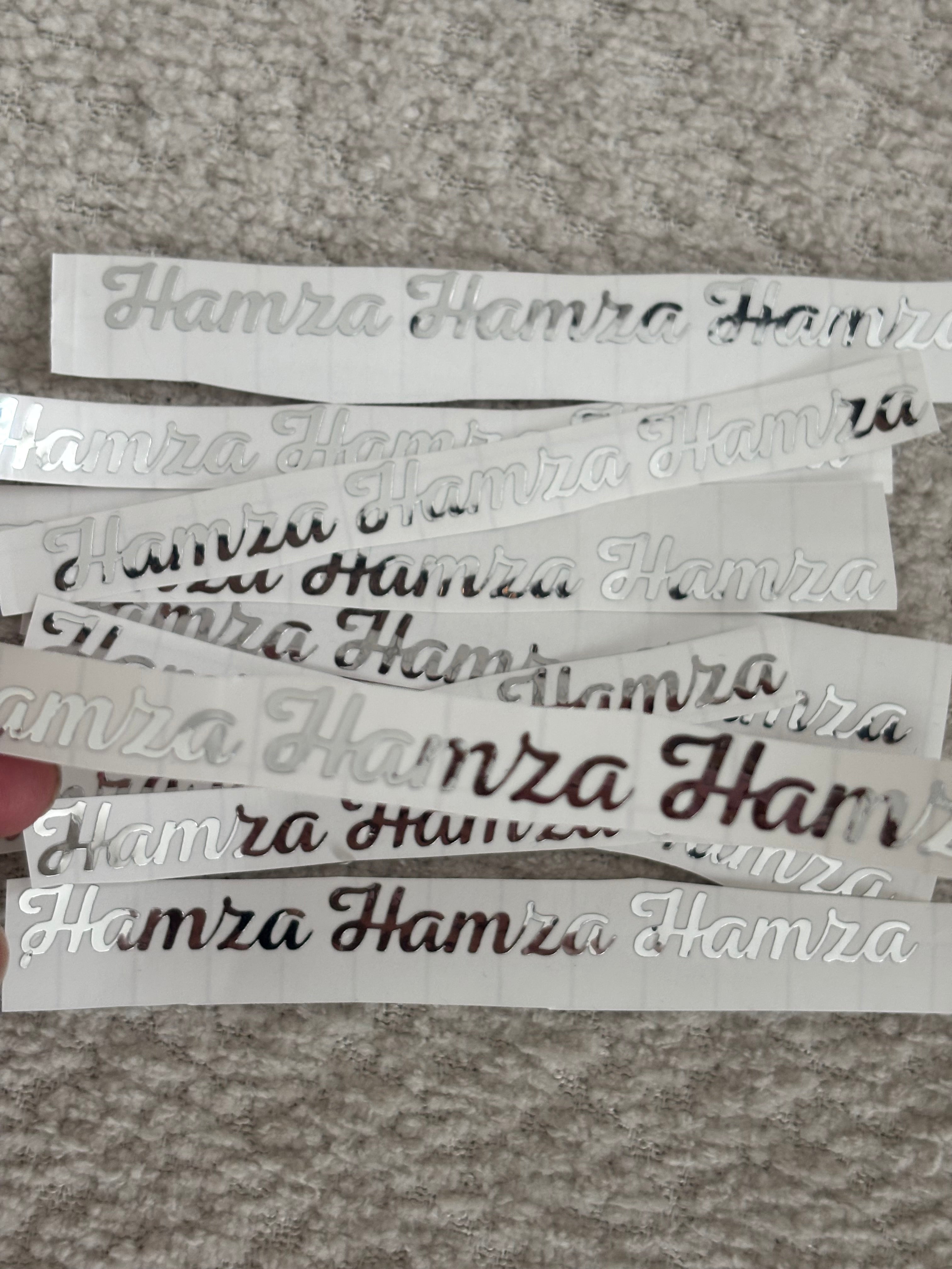 Vinyl sticker | zilver
