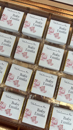 Babyshower Chocoladebox | girl or boy met inhoud & ontwerp