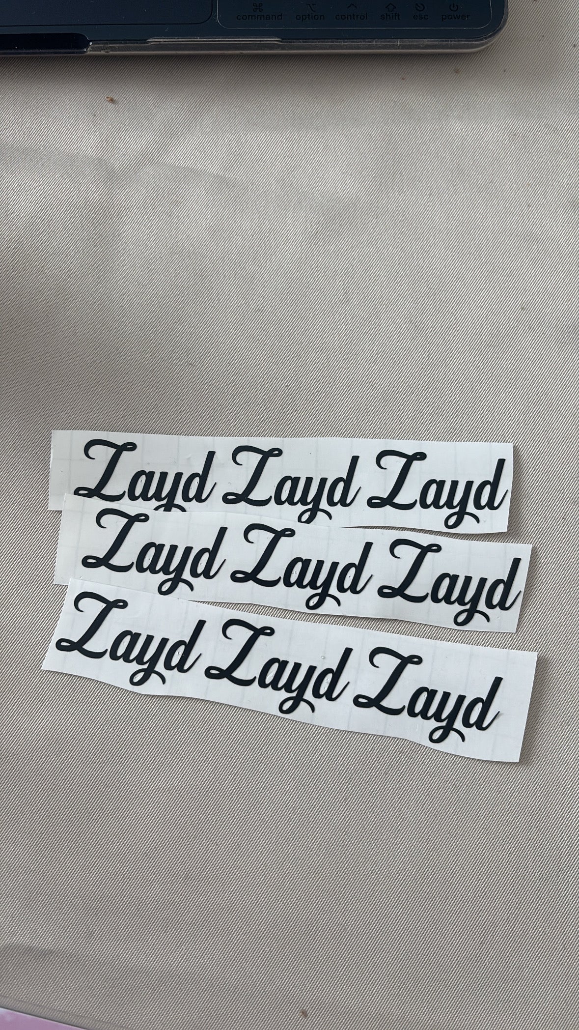 Gouden vinyl stickers