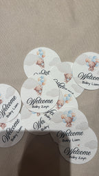 Welcome baby ronde kaartjes