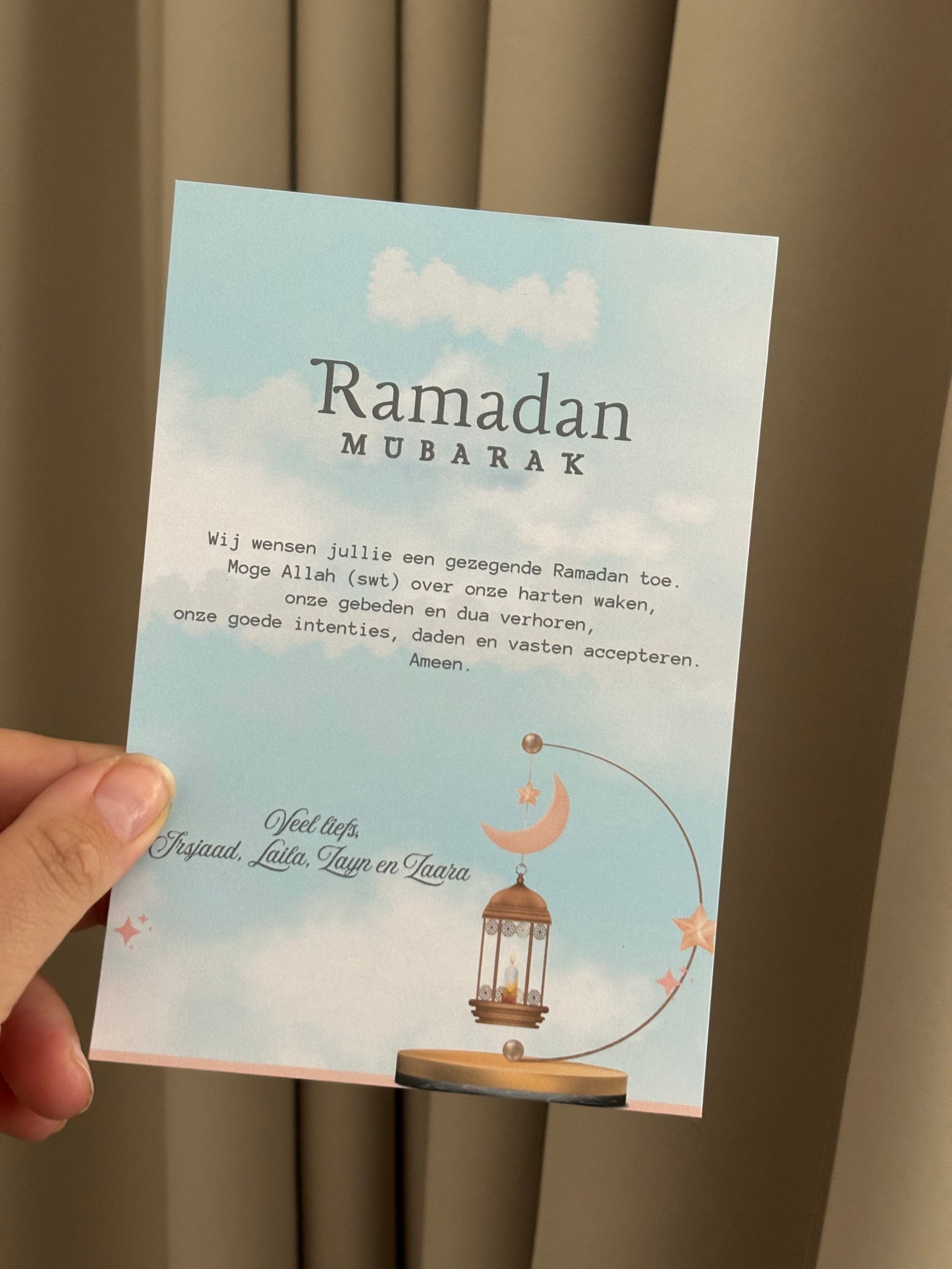 Ramadan / Eid Mubarak Tafelkaart