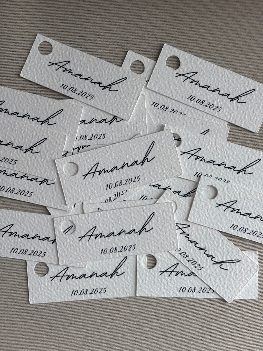 Hanglabels met naam | 5x2