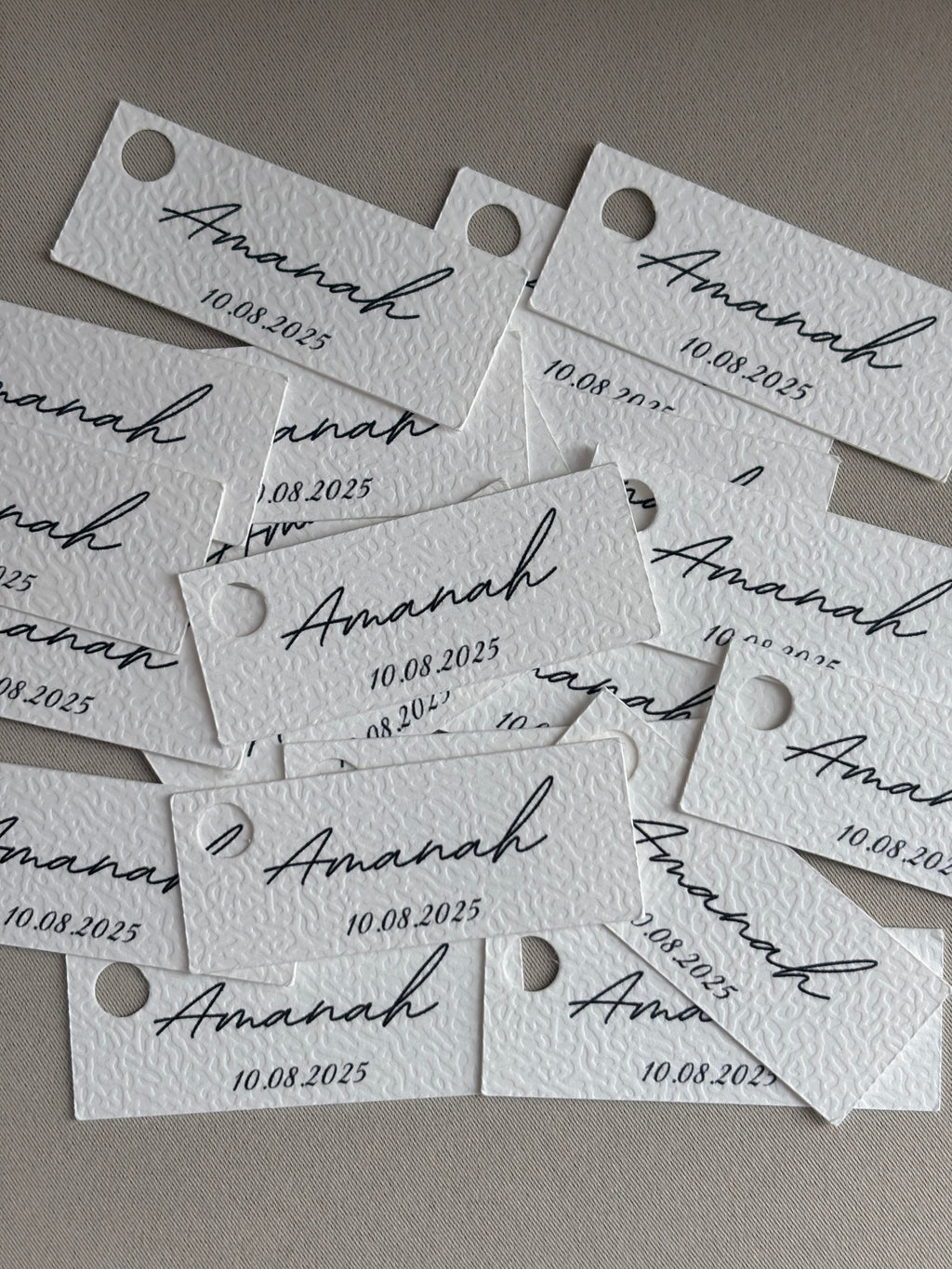 Hanglabels met naam | 5x2