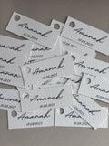 Hanglabels met naam | 5x2