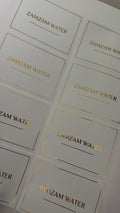 Zamzam water stickers 7x5