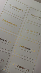 Zamzam water stickers 7x5
