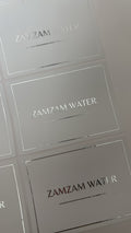 Zamzam water stickers 7x5