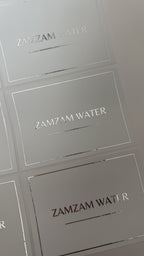 Zamzam water stickers 7x5