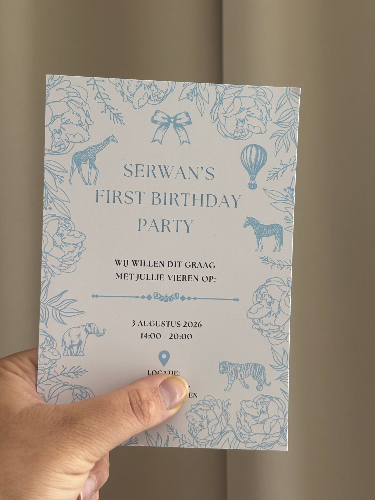 Uitnodigingskaart birthday