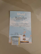 Ramadan / Eid Mubarak Tafelkaart en chocolaatje