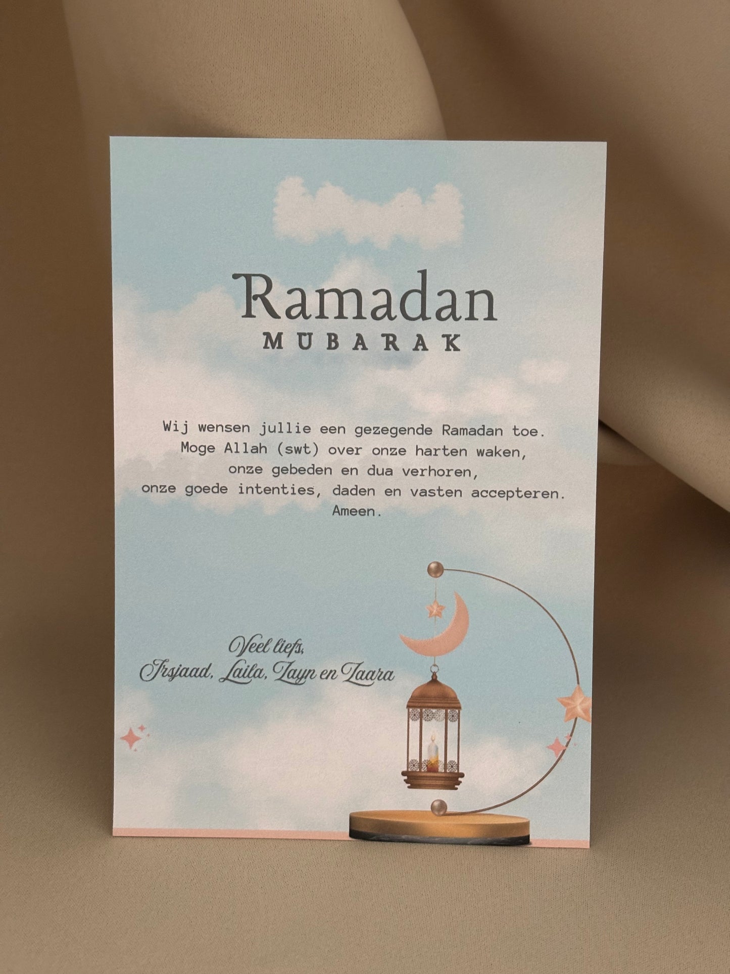 Ramadan / Eid Mubarak Tafelkaart