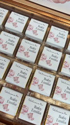 Babyshower Chocoladebox | girl or boy met inhoud & ontwerp