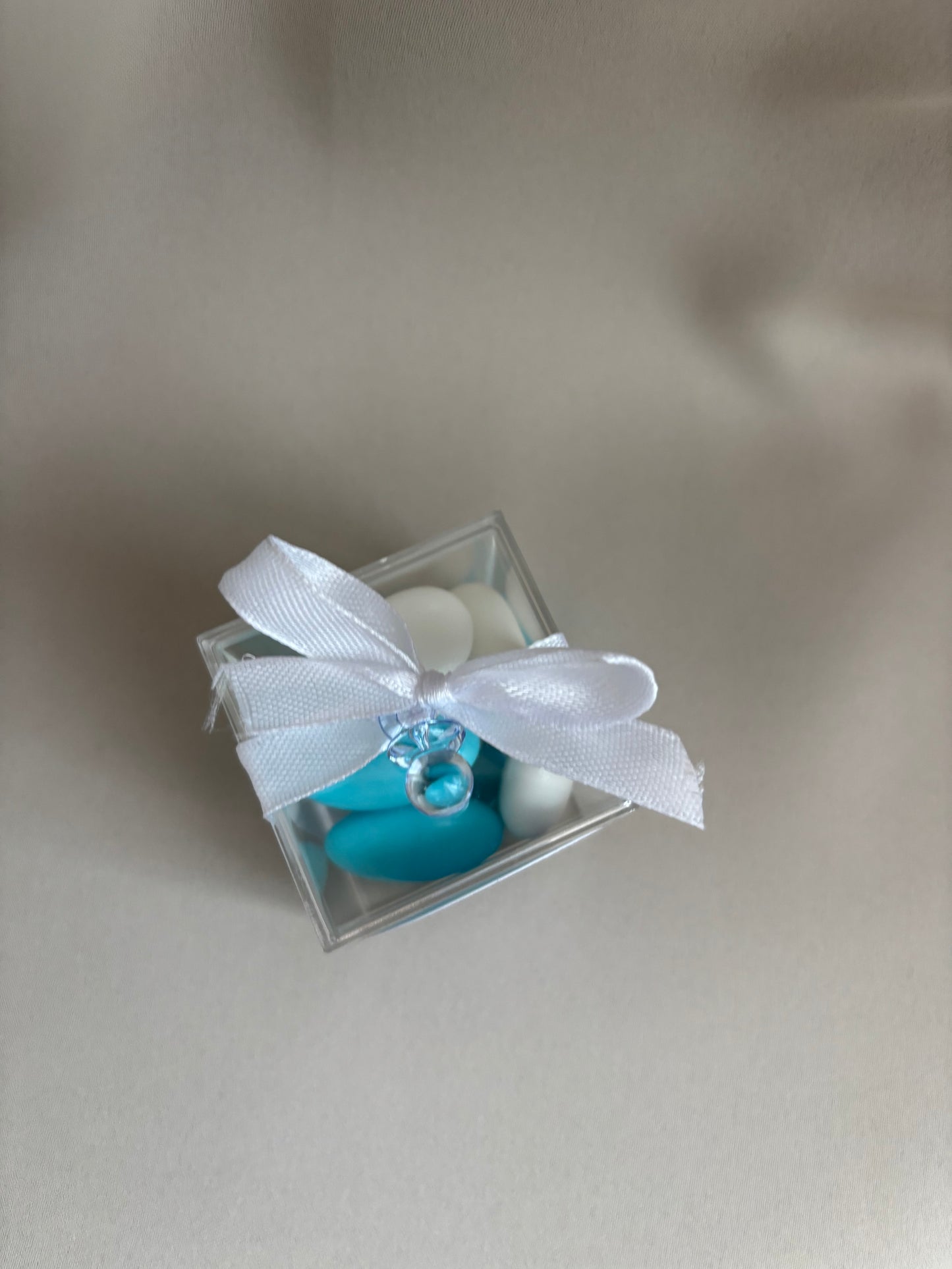 Babyshower bedankje | met amandelbonen
