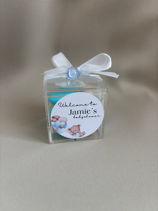 Babyshower bedankje | met amandelbonen