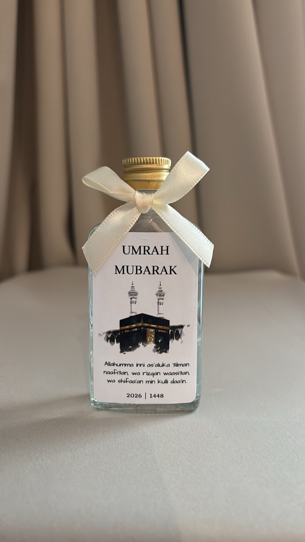 Umrah & Hadj Mubarak zamzam flesje