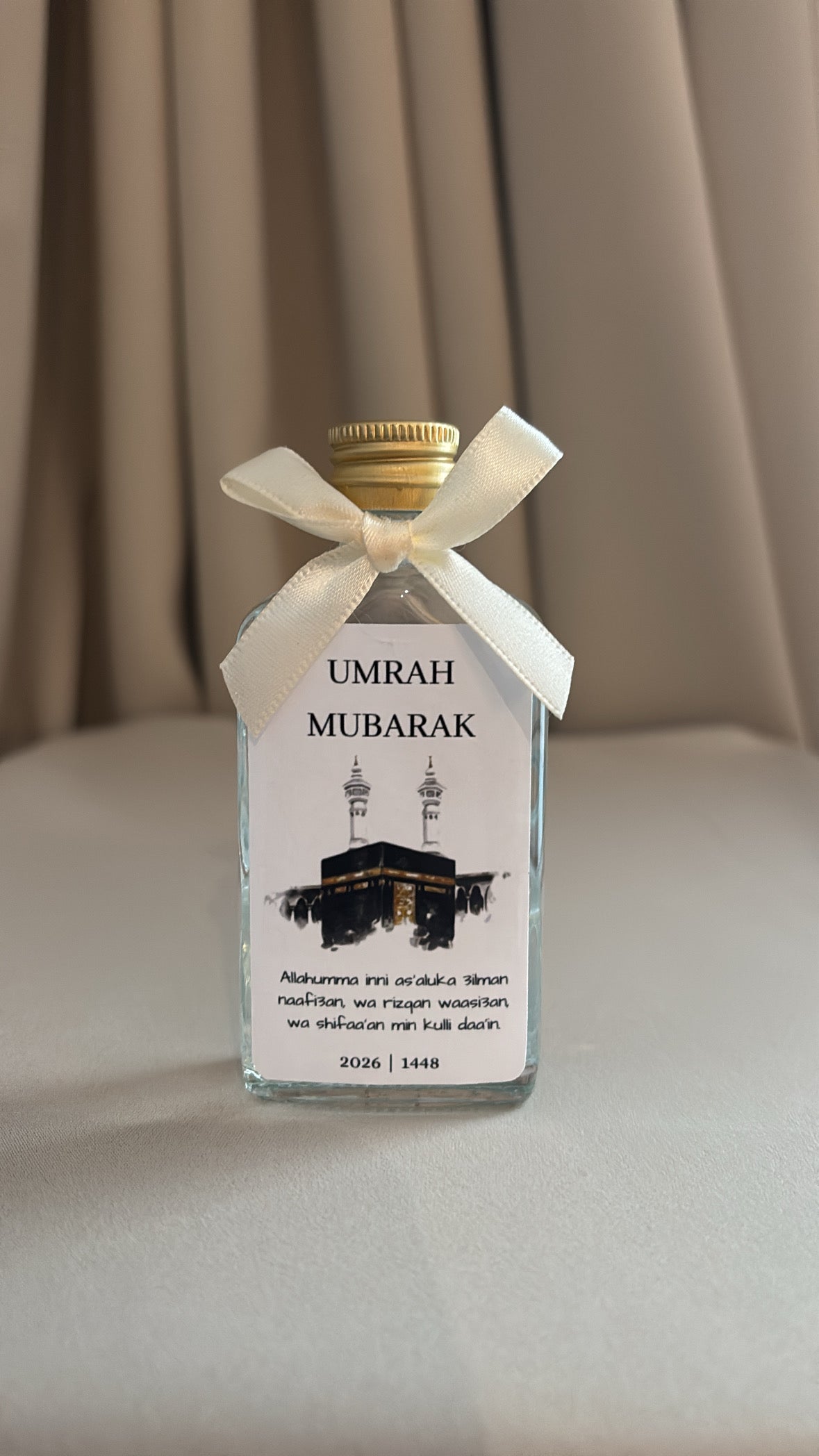 Umrah & Hadj Mubarak zamzam flesje