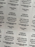 Transparante stickers | Umrah Mubarak