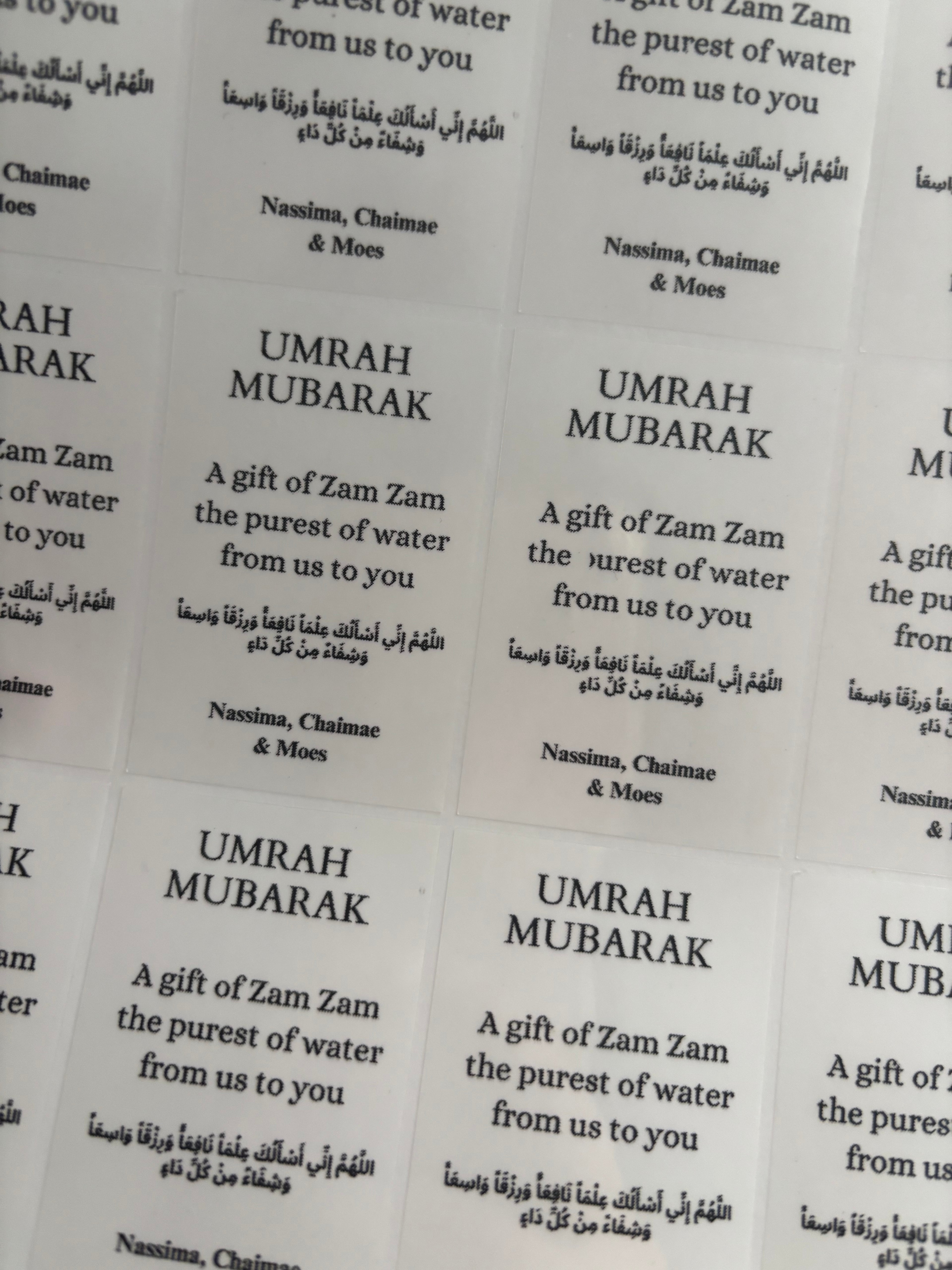 Transparante stickers | Umrah Mubarak